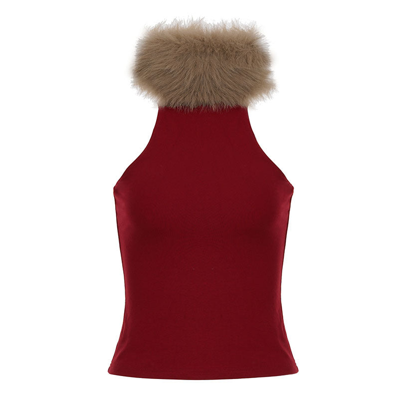 Retro Waist-cinching Figure-flattering Top
