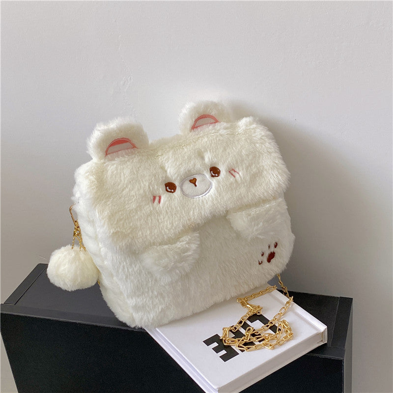 Cartoon Girl Heart Hair Mobile Phone Messenger Bag