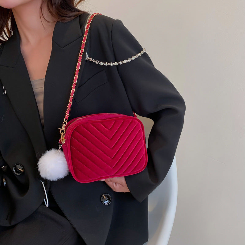 Women's Fashion Personality Popular Plush Bag Women