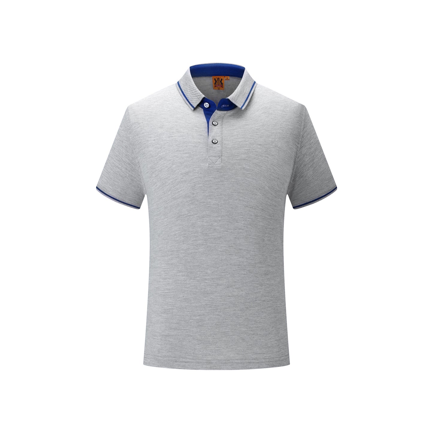 Lapel Embroidery Cotton Short-sleeved T-shirt