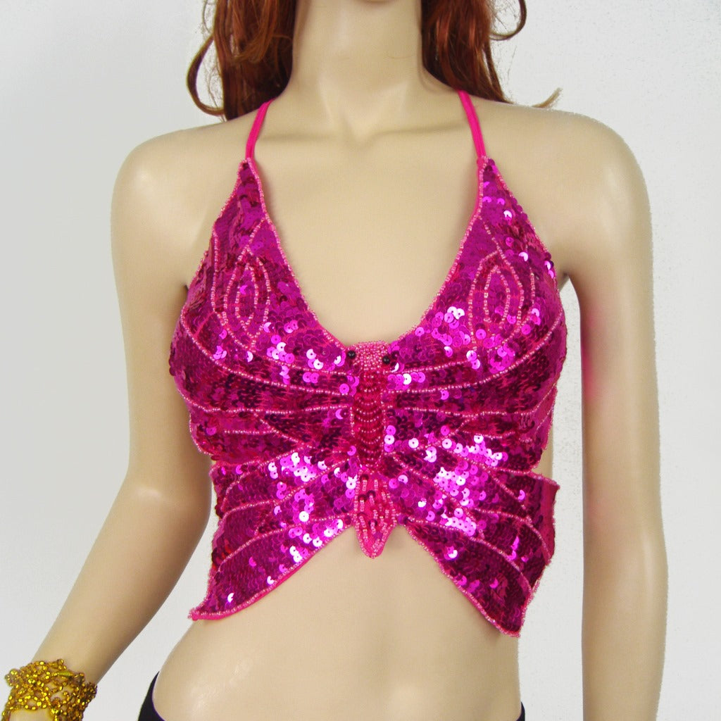 Belly Dance Sequin Butterfly Bra DS Nightclub Stage