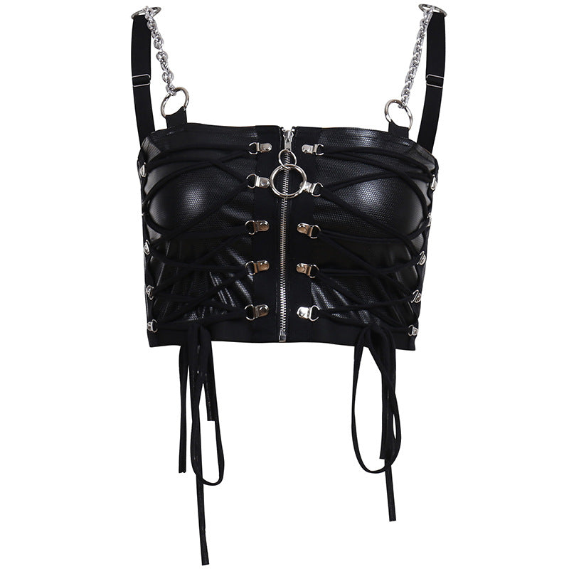 European And American New Straps Deep V Suspenders