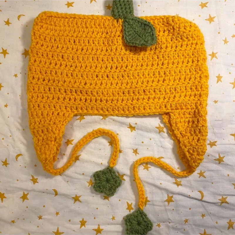 Hand Knitted Striped Woolen Cap