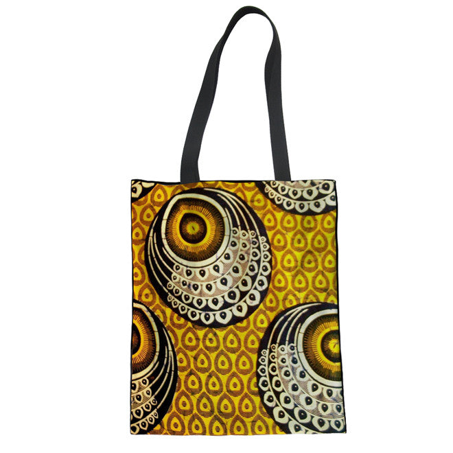 Geometric Stripes Circle Printing Exotic New Student Creative Canvas Bag