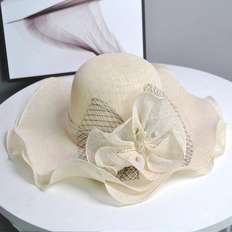 Women's Linen Breathable Wide-Brim Sun Hat