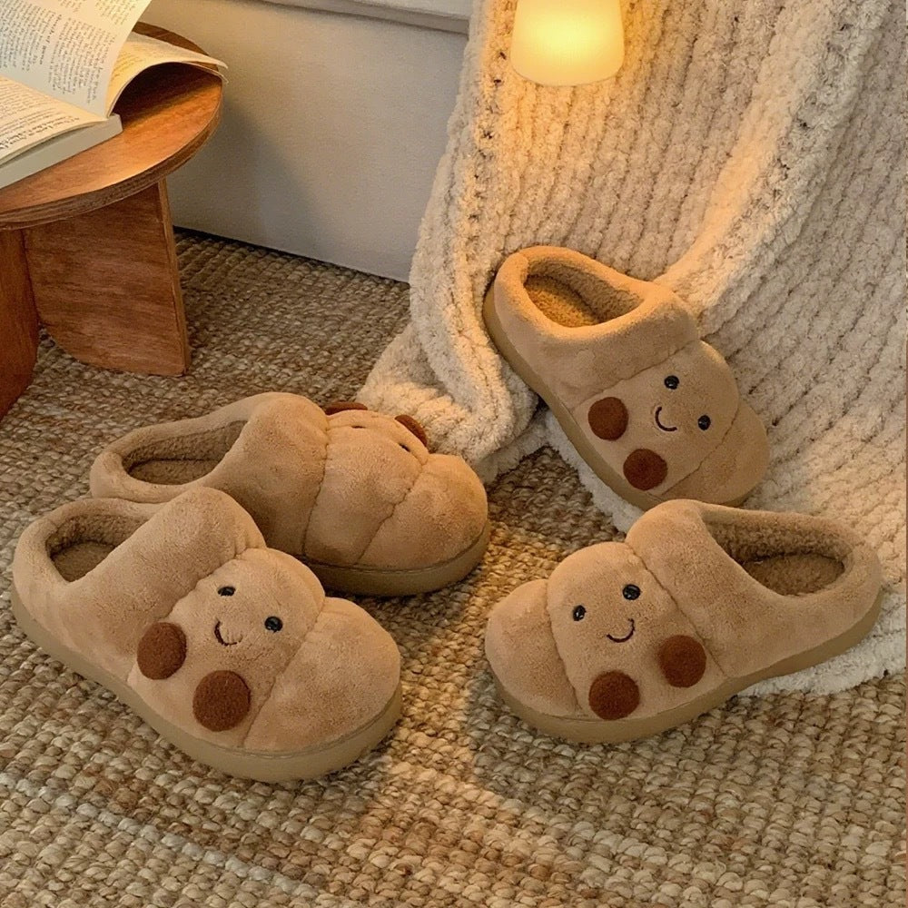 Household Lovers Thick Bottom Can Praise Bread Cotton Slippers