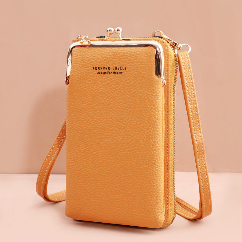 Korean Style Pull Crossbody Bag Chain Vertical Ladies Bag