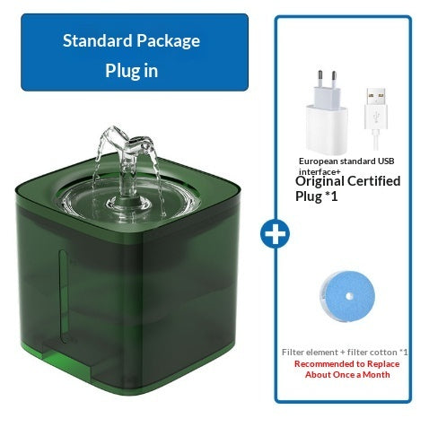 Automatic drinking fountain for cats and dogs