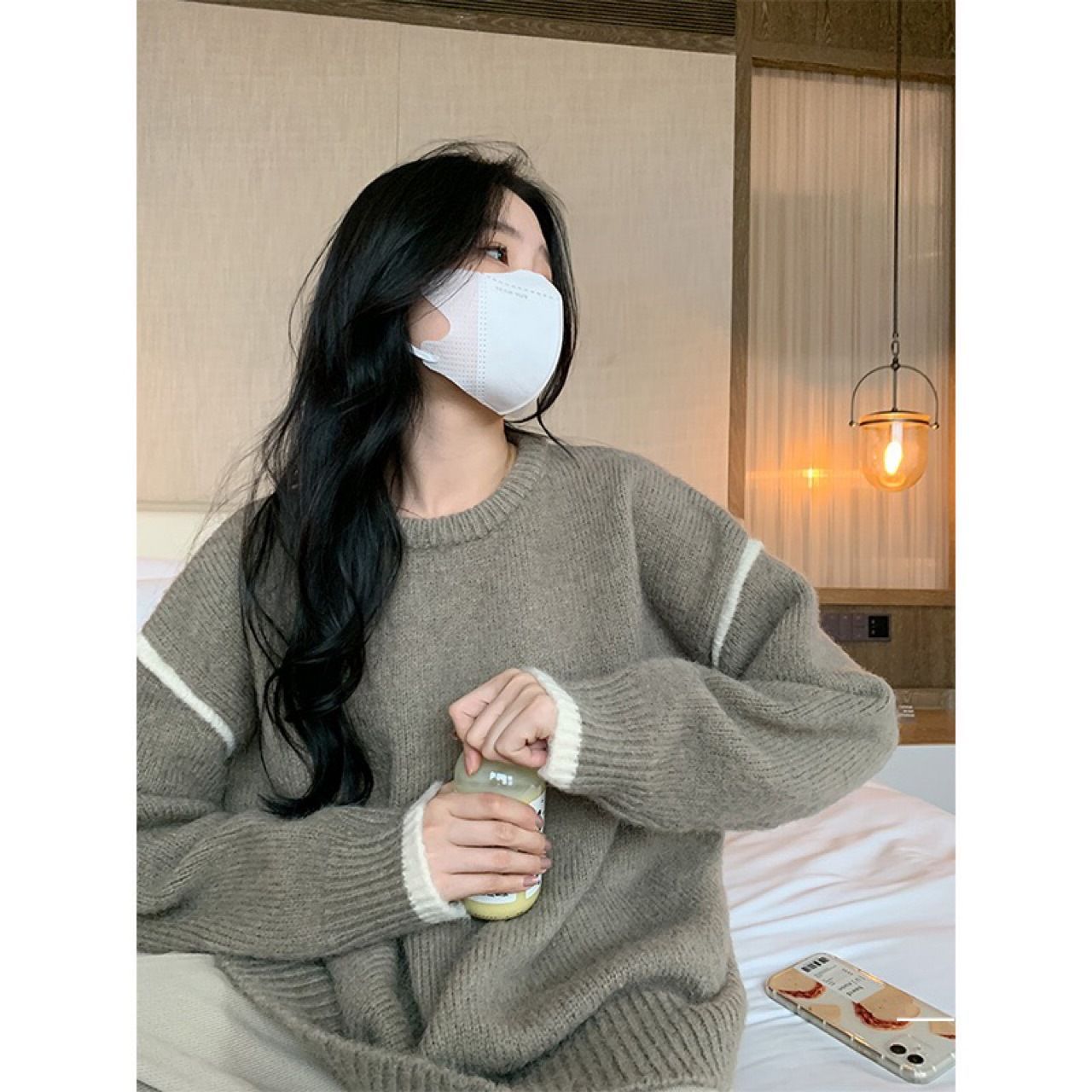 New Cashmere Thickened Knitting Pullover Loose Top