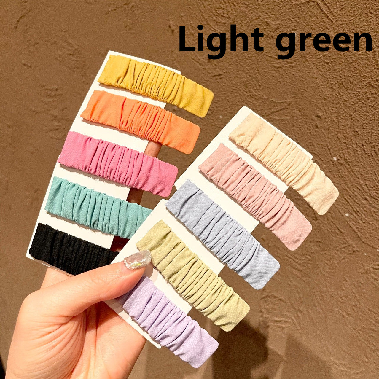 Fabric Folds Candy-colored Broken Hairpin On The Back Of The Head