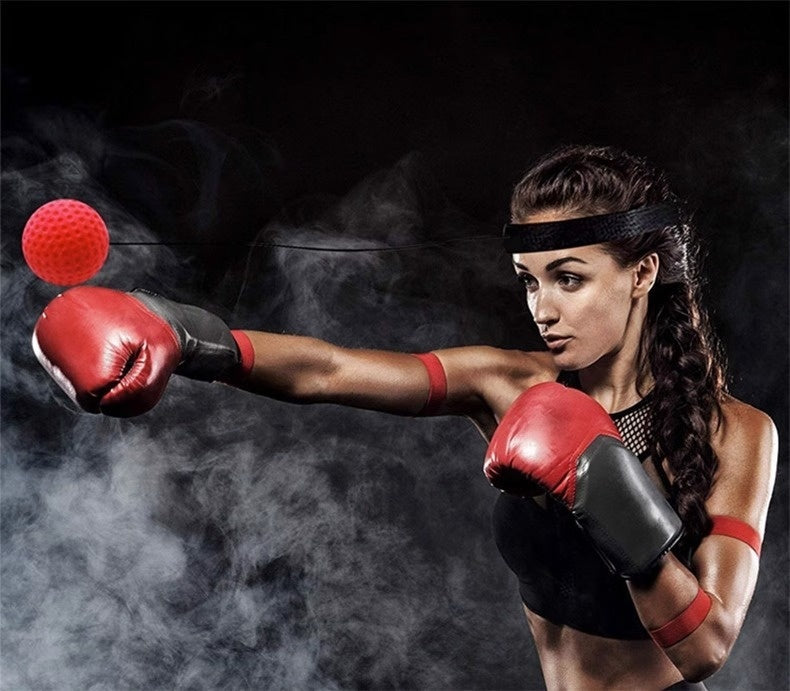 Head-mounted Boxing Reaction Training Ball