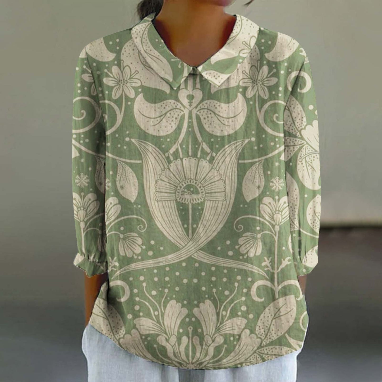 Women's Loose Casual Graffiti Printing Shirt