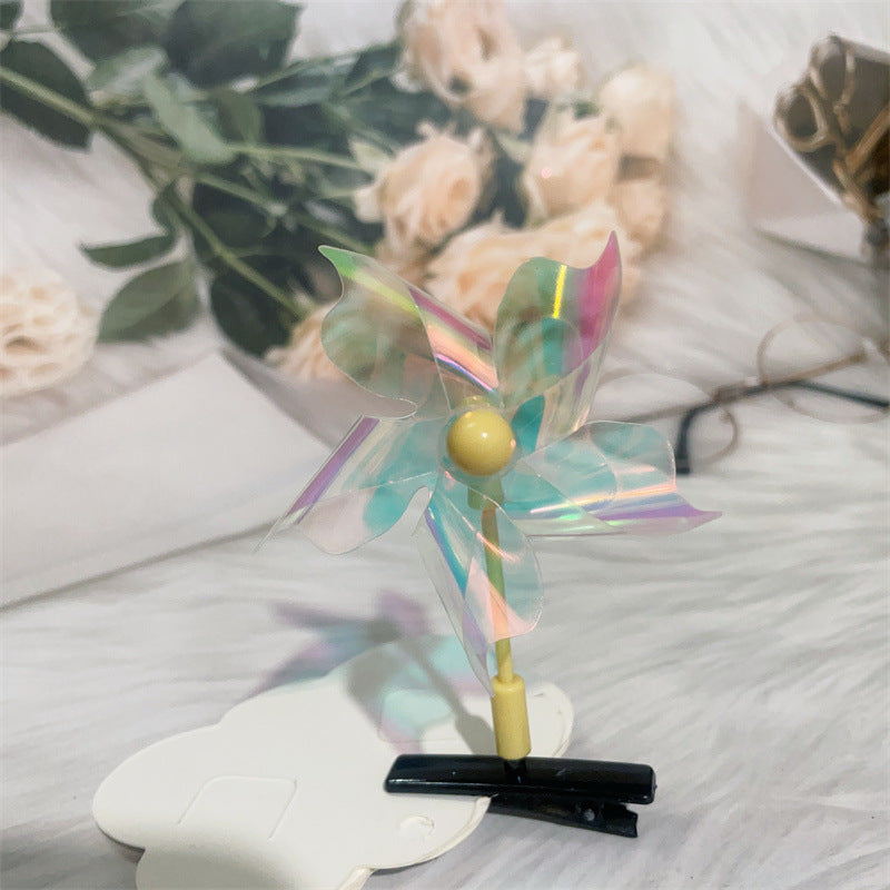 Colorful Windmill Barrettes Duckbill Clip Hairpin
