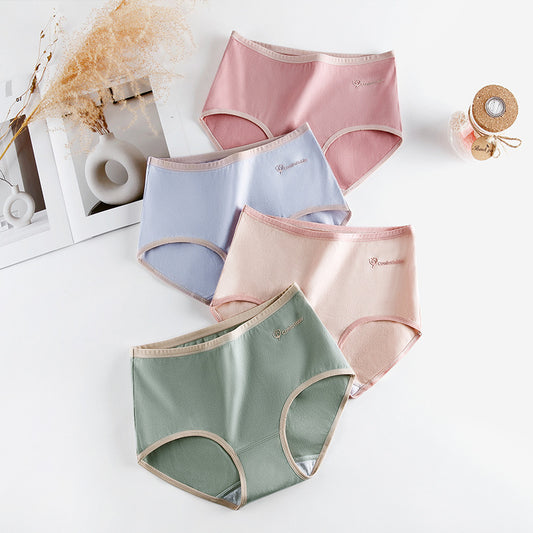 Cotton Antibacterial Mid-waist Briefs