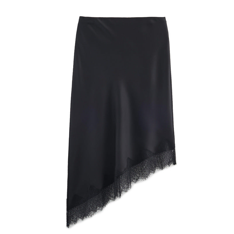 Elegant Silk-textured Skirt For Women