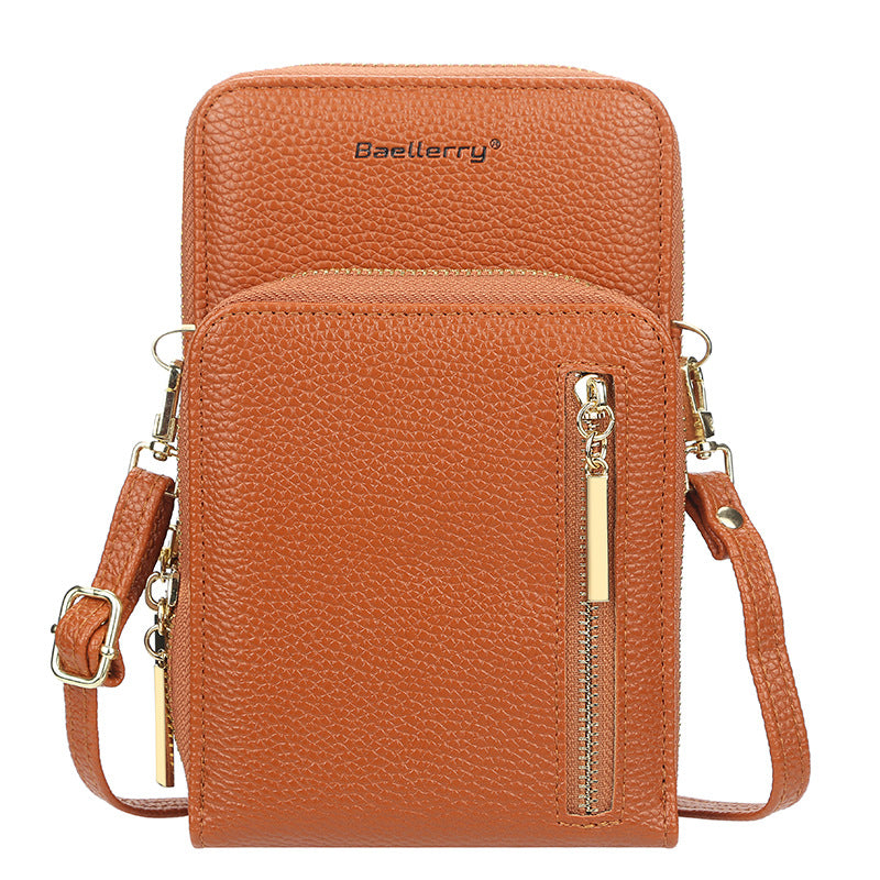 Women's Wallet Vertical Large Capacity Double-layer Mobile Phone Bag