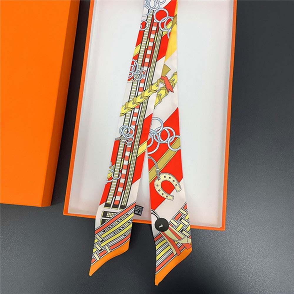 Thin Narrow Ribbon Strip With Floating Ends