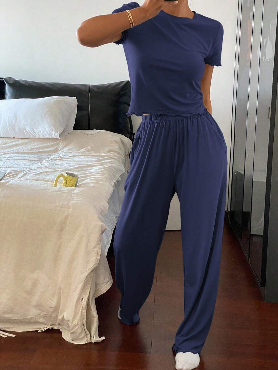 Women's Casual Pants Two-piece Set