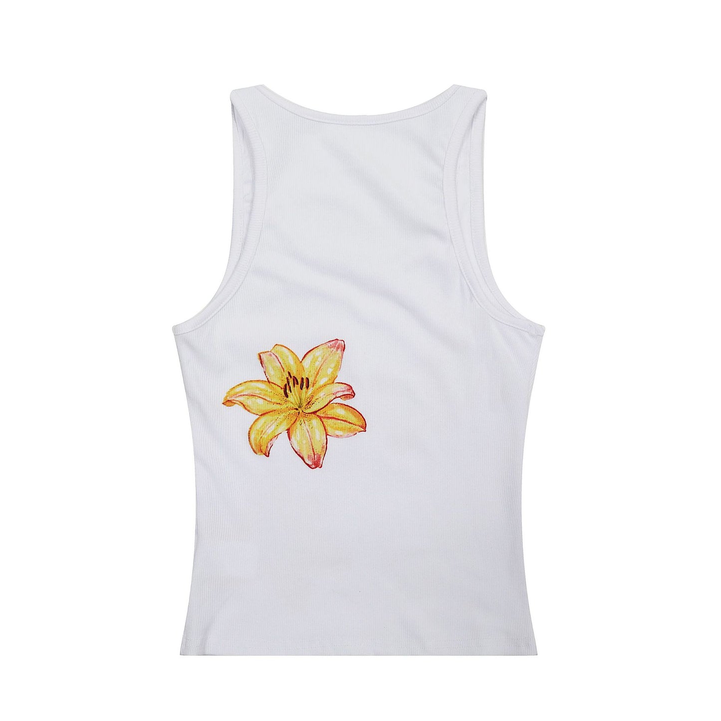 American Hot Girl Floral Print I-shaped Camisole
