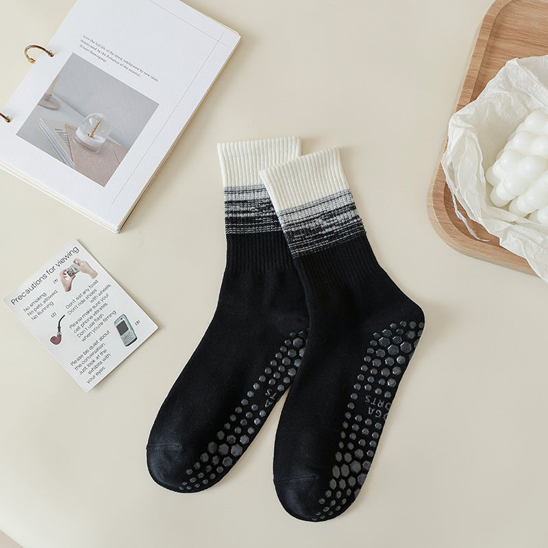 Gradient Yoga Socks Children's Professional Non-slip Autumn And Winter