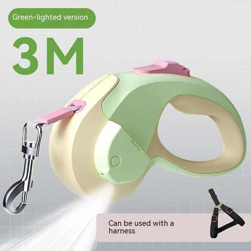 Retractable Luminous Automatic Hand Holding Rope Outing Pet Supplies