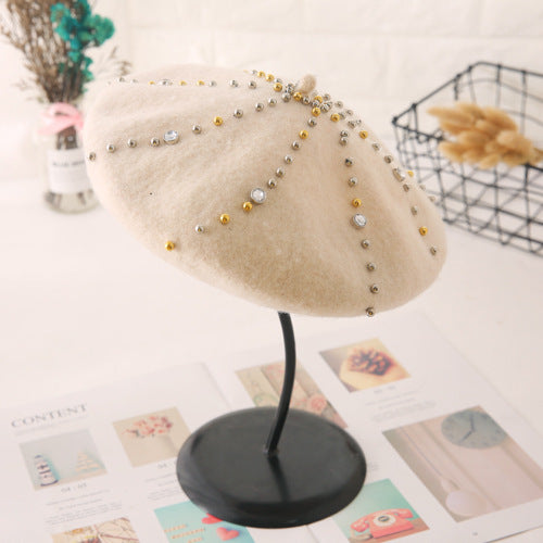 Women's Woolen Elegant Beret Versatile