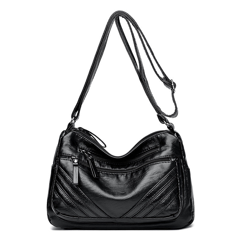 Retro-textured Minimalist Versatile And Stylish Crossbody Shoulder Bag