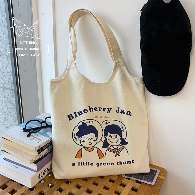 Insimple Handheld Printed Canvas Bag