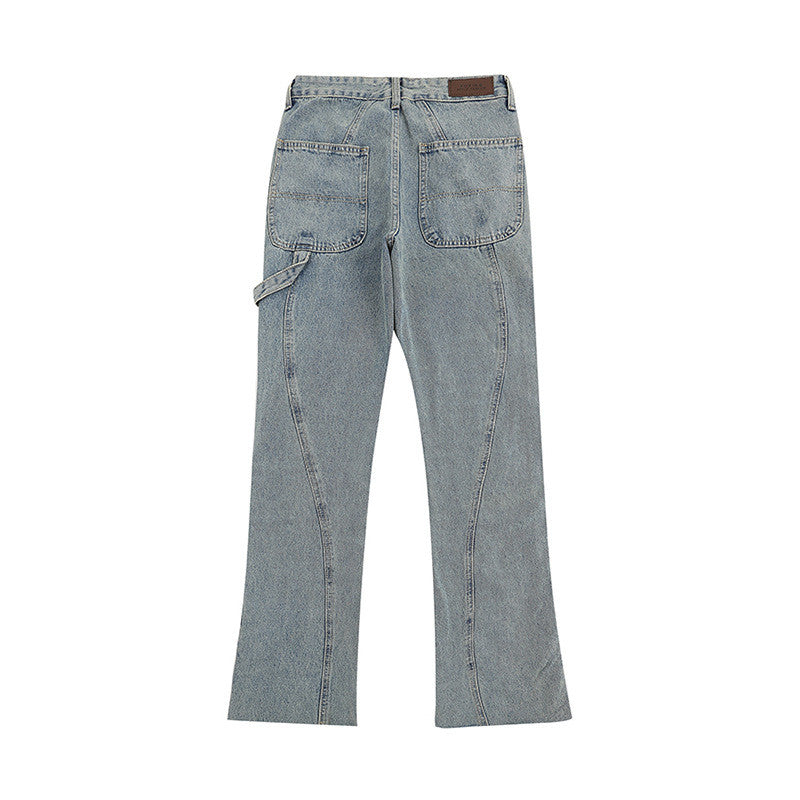 Women's Fashionable And Versatile Zipper Flare Jeans