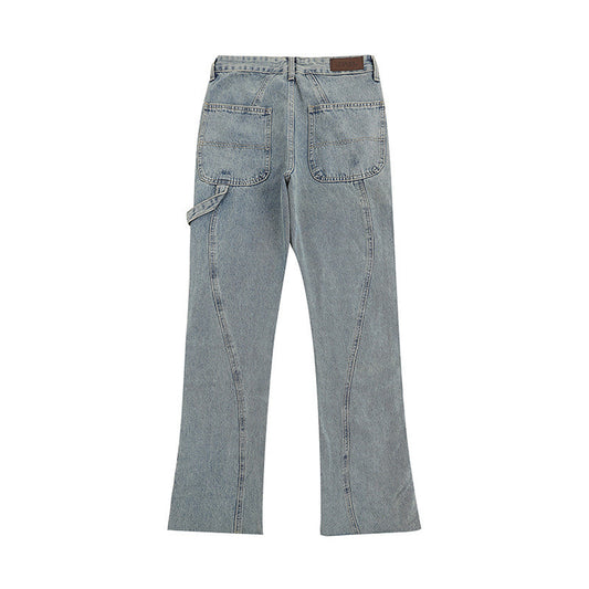 Women's Fashionable And Versatile Zipper Flare Jeans