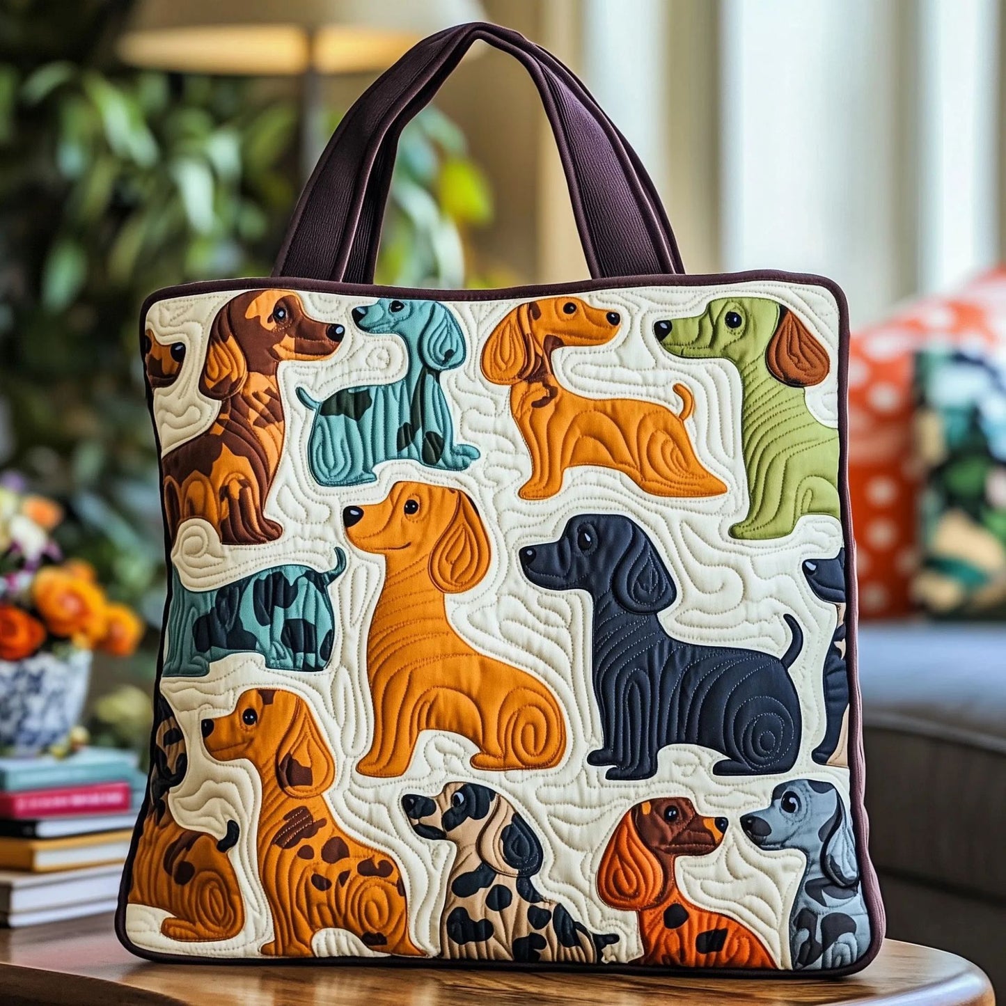 Hundetaske i kanvas til skulder eller hånd, 300g