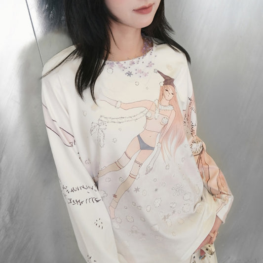Snow Girl's Edelweiss Loose Long Sleeve