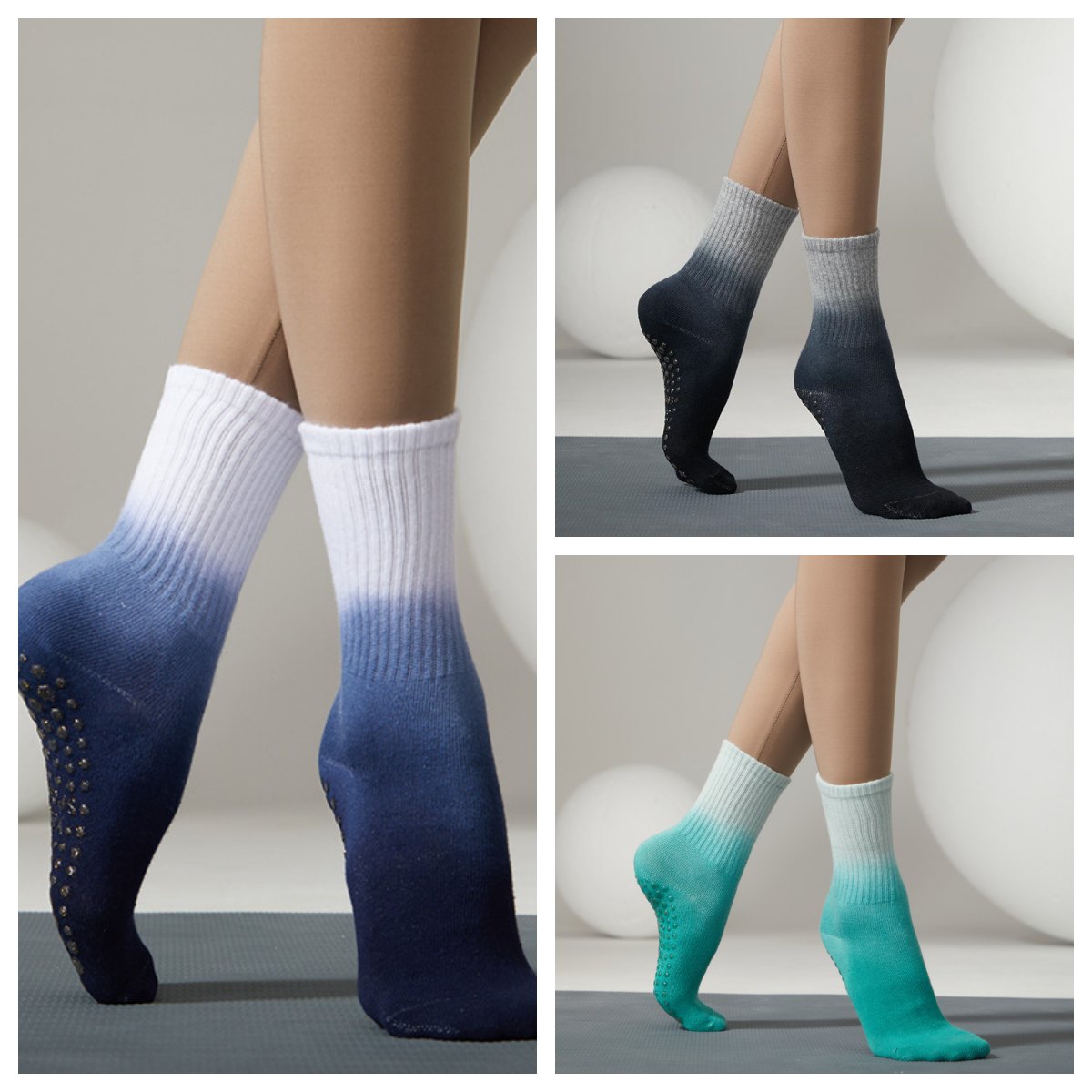 Women's Fashion Tie Dye Anti-Slip Mid Tube Socks