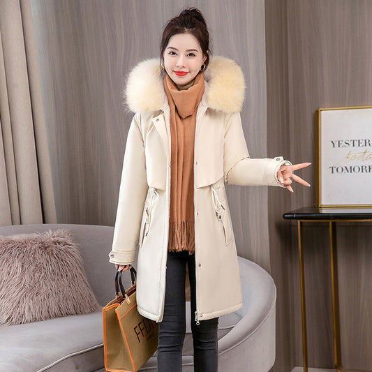 6XL Plus Size Cotton-padded Jacket Women's Thick Cotton-padded