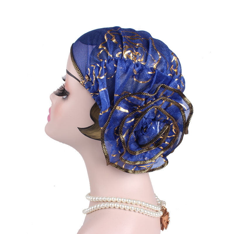 Black Gold Rose Sleeve Cap
