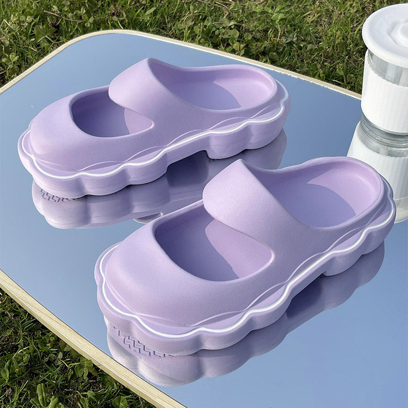 Female Summer Cute Thick Bottoming Quiet Outside Wear Sandals