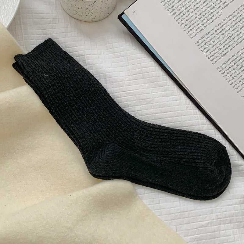 Womens Thickened Thermal Fleece-lined Wool Socks