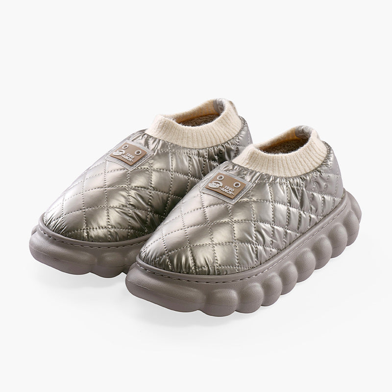 Warm Thick Soled Waterproof Cotton Shoes