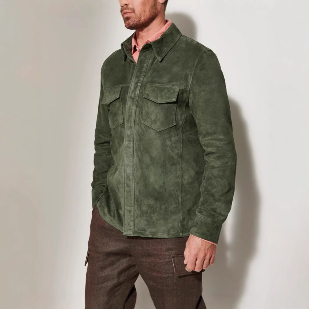 Noah Suede Shirt Jacket Men's Coat
