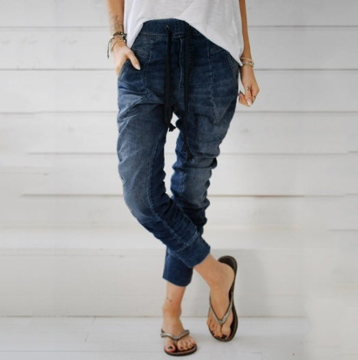 Women's Jeans With Stretch Elastic Waist