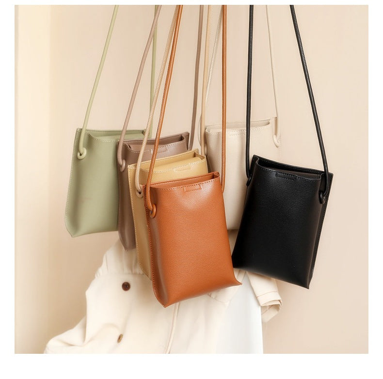 Newomen's Fashion Simple Korean Style Vertical Mobile Phone Bag