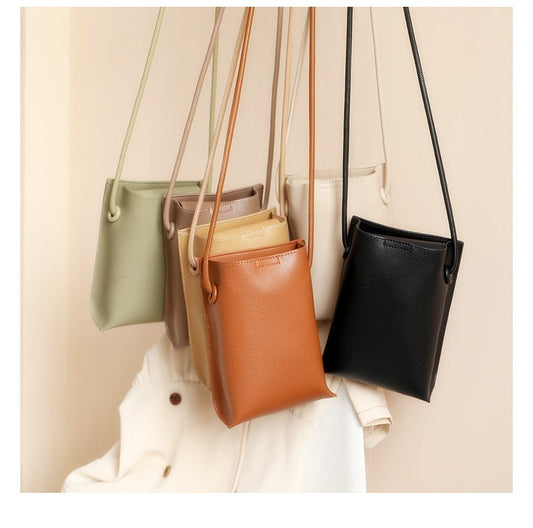 Newomen's Fashion Simple Korean Style Vertical Mobile Phone Bag