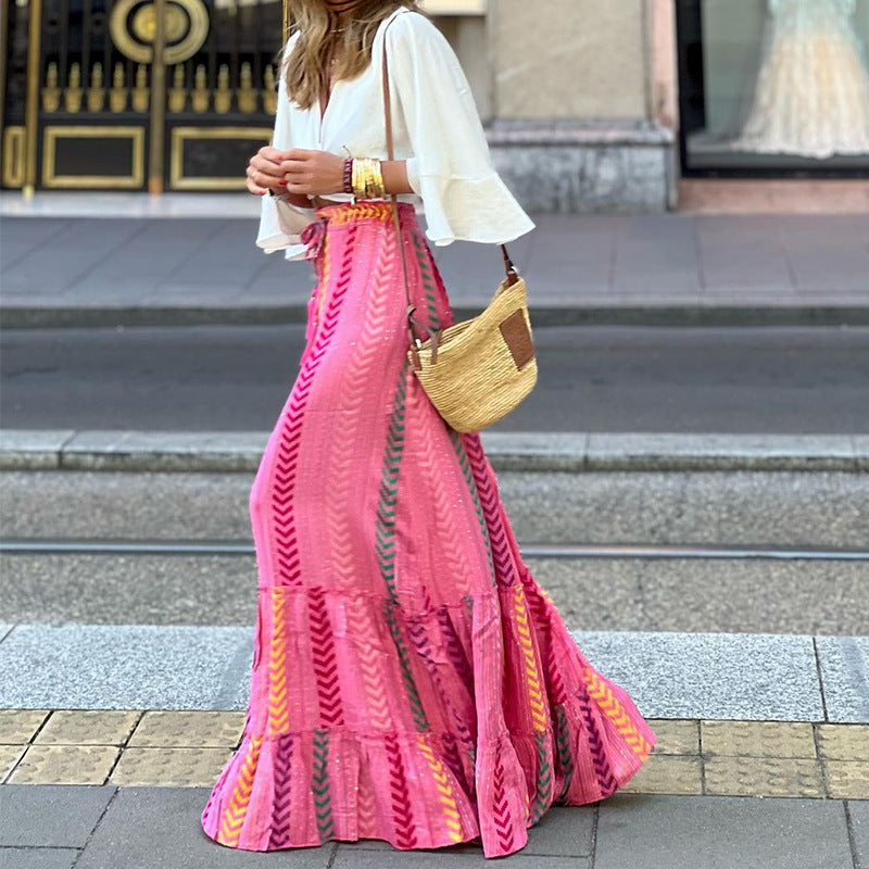 Women's Fashion Elastic Waistband Skirt