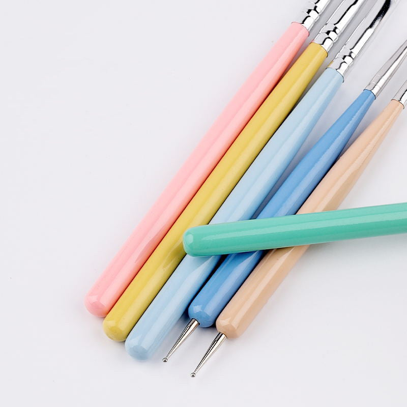 Nail Brush Set Makaron 6 Pieces