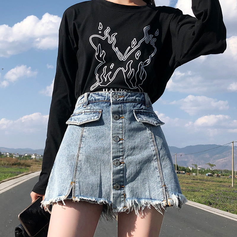 High Waist Hakama Casual All-match Korean Version