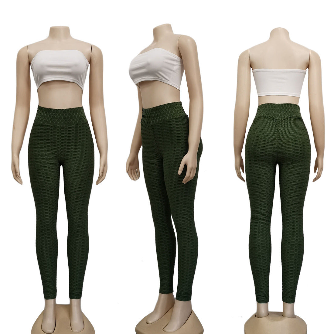 High Elastic Solid Color Personalized Mesh Casual Pants