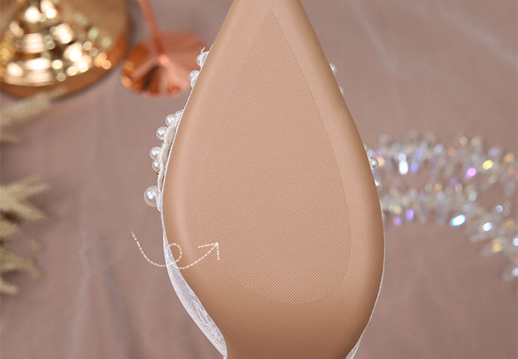 Women's Lace Fashion High Heels Pearls