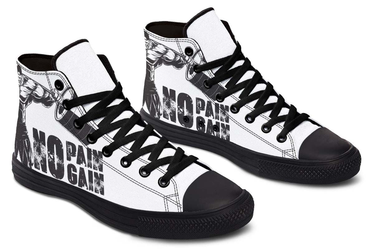 Men's And Women's Fashion Color Printing High-top Canvas Shoes