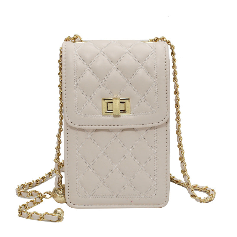 Messenger Shoulder Bag Korean Style Fashion Small Fragrance Style Rhombus