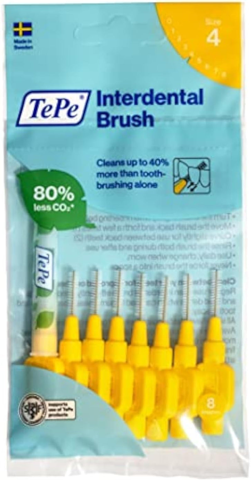 Tepe Interdentalbürste, Original, Grün, 0,8 Mm/Iso 5, 8 Stk., Plaque-Entfernung, Effiziente Reinigung Der Zahnzwischenräume,Für Große Lücken